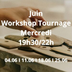 Juin : Workshop Tournage le mercredi de 19h30 à 22h