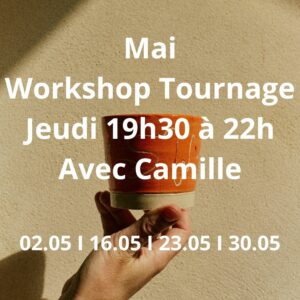 Mai : Workshop Tournage le jeudi de 19h30 à 22h