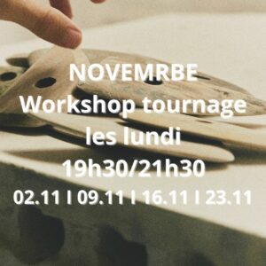 Novembre : Workshop Tournage le lundi de 19h30 à 21h30